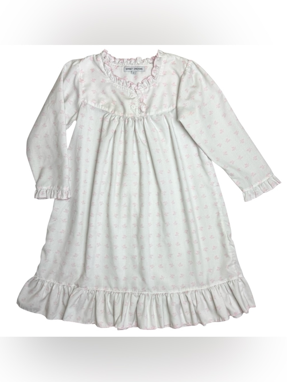 Sweet Dreams Bows Nightgown White 7